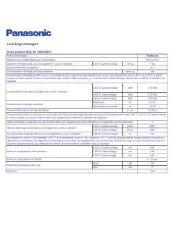 Panasonic NA107VC5 Manuel utilisateur