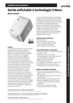 Leviton DZPA1-2BW Automation/ AV Controller Manuel utilisateur