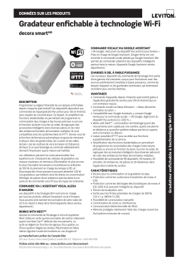 Leviton DW3HL-1BW Automation/ AV Controller Manuel utilisateur