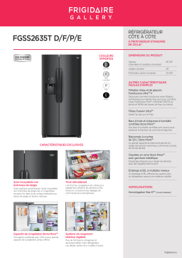 Frigidaire FGSS2635TF Manuel utilisateur