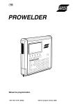 ESAB PROWELDER: Manuel de Programmation | AI Chat