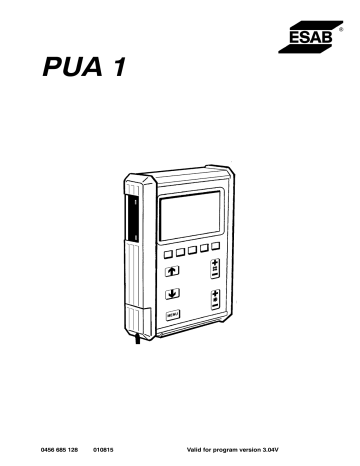 ESAB PUA 1 Manuel utilisateur | Fixfr