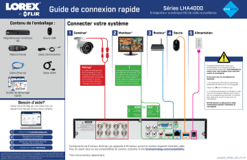 Lorex LHD44W 4-Camera Security System Manuel utilisateur | Fixfr