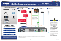 Lorex LNR6163W 4K NVR Manuel utilisateur