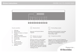 Electrolux EBSL6SP Guide de démarrage rapide