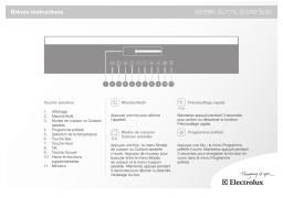 Electrolux EBKSL4XCN Guide de démarrage rapide