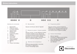 Electrolux EOY5851AAX Guide de démarrage rapide