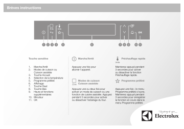 Manuel utilisateur | Electrolux EOB8851VAX Guide de démarrage rapide | Fixfr