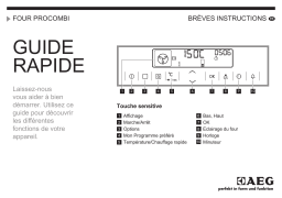 AEG BOGESM Guide de démarrage rapide