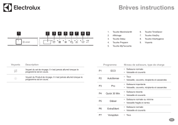 Manuel utilisateur | Electrolux GA60GLVS Guide de démarrage rapide | Fixfr