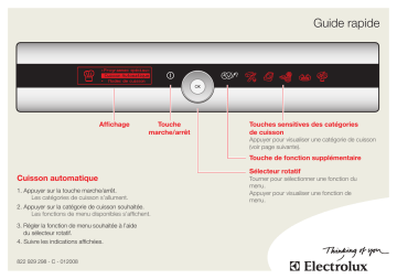 Manuel utilisateur | Electrolux EOC69400X Guide de démarrage rapide | Fixfr