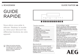 AEG BO4GEMKM Guide de démarrage rapide