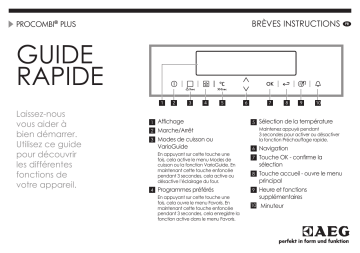 Manuel utilisateur | AEG BS835480WM Guide de démarrage rapide | Fixfr