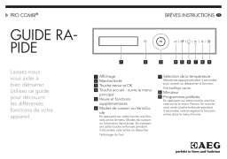 AEG BS931470WM Guide de démarrage rapide