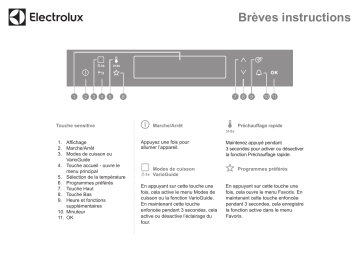 Manuel utilisateur | Electrolux EOB9851VAX Guide de démarrage rapide | Fixfr