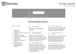 Electrolux EB3SL9KSP Guide de démarrage rapide