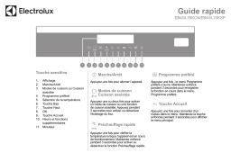 Electrolux EB4GL70KSP Guide de démarrage rapide