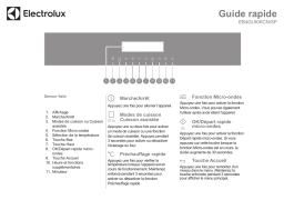 Electrolux EB4GL90KSP Guide de démarrage rapide