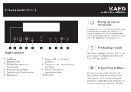 AEG KS1845480X Guide de démarrage rapide