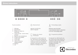 Electrolux EVY0841VAX Guide de démarrage rapide