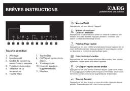 AEG KM8403101B Guide de démarrage rapide