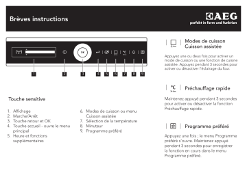 BS935400WM | Manuel utilisateur | AEG BS9354171M Guide de démarrage rapide | Fixfr