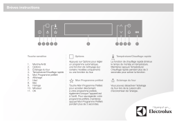 Electrolux EVY3741AOX Guide de démarrage rapide