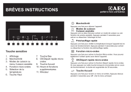 AEG KM8403021M Guide de démarrage rapide