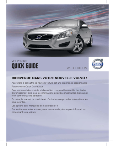 Manuel utilisateur | Volvo S60 2011 Early Guide de démarrage rapide | Fixfr