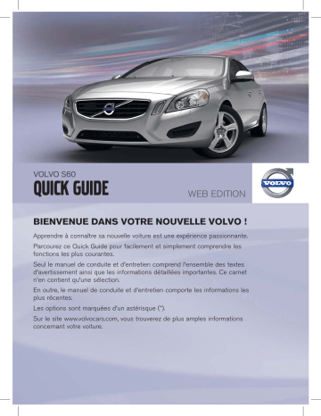 Manuel utilisateur | Volvo S60 2011 Late Guide de démarrage rapide | Fixfr