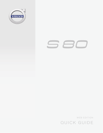 Manuel utilisateur | Volvo S80 2016 Early Guide de démarrage rapide | Fixfr