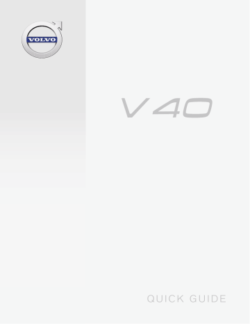 Manuel utilisateur | Volvo V40 2017 Late Guide de démarrage rapide | Fixfr