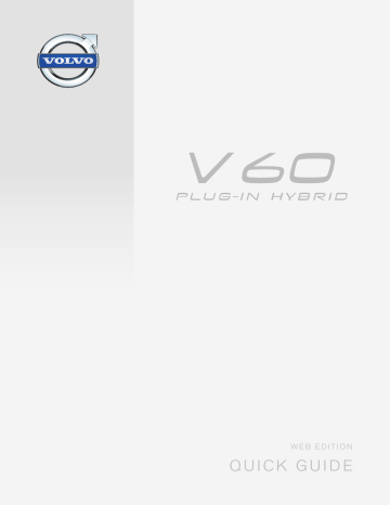 Manuel utilisateur | Volvo V60 Plug-in Hybrid 2015 Late Guide de démarrage rapide | Fixfr