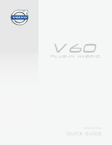 Manuel utilisateur | Volvo V60 Plug-in Hybrid 2014 Guide de démarrage rapide | Fixfr