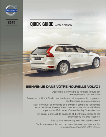 Manuel utilisateur | Volvo XC60 2013 Guide de démarrage rapide | Fixfr