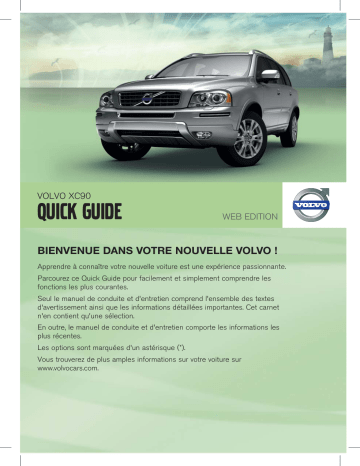 Manuel utilisateur | Volvo XC90 2012 Guide de démarrage rapide | Fixfr