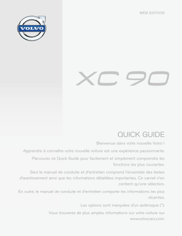 Manuel utilisateur | Volvo XC90 2014 Guide de démarrage rapide | Fixfr