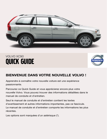 Manuel utilisateur | Volvo XC90 2008 Guide de démarrage rapide | Fixfr