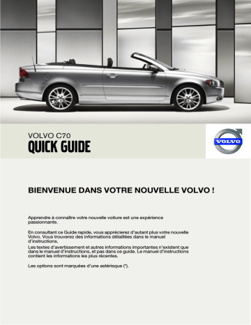Manuel utilisateur | Volvo C70 2007 Guide de démarrage rapide | Fixfr