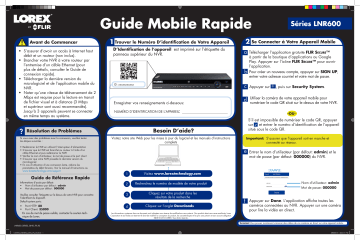 Lorex LNR6163W 4K NVR Manuel utilisateur | Fixfr