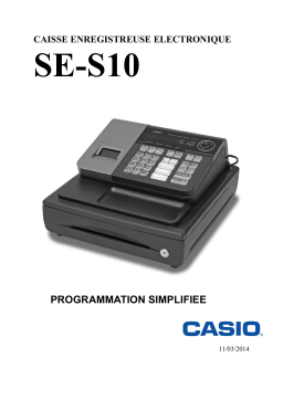 Casio SE-S10 Manuel utilisateur