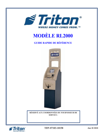 Guide de référence | Triton Systems RL2000 Series Manuel utilisateur | Fixfr