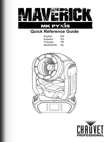 Guide de référence | Chauvet MAVERICK Manuel utilisateur | Fixfr
