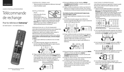 Insignia NS-RMTSAM17 Replacement Remote for Samsung TVs Guide d'installation rapide