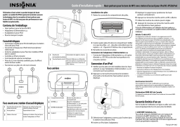 Insignia NS-IPSD2 Portable Speaker for Apple® iPod® and Most MP3 Players Guide d'installation rapide