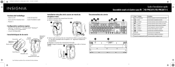 Insignia NS-PNC5011 Wireless Keyboard and Wireless Optical Mouse Guide d'installation rapide