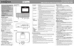 Insignia NS-CLIP01 Clock Radio Guide d'installation rapide