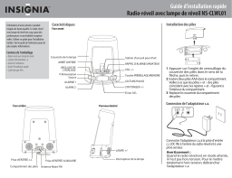 Insignia NS-CLWL01 Clock Radio Guide d'installation rapide