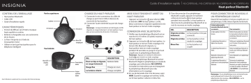 NS-CSPBT03-GR | NS-CSPBT03-PK | Insignia NS-CSPBT03-BL Portable Bluetooth Speaker Guide d'installation rapide | Fixfr