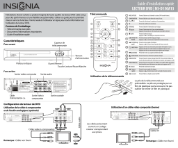 Insignia NS-D150A13 DVD Player Guide d'installation rapide